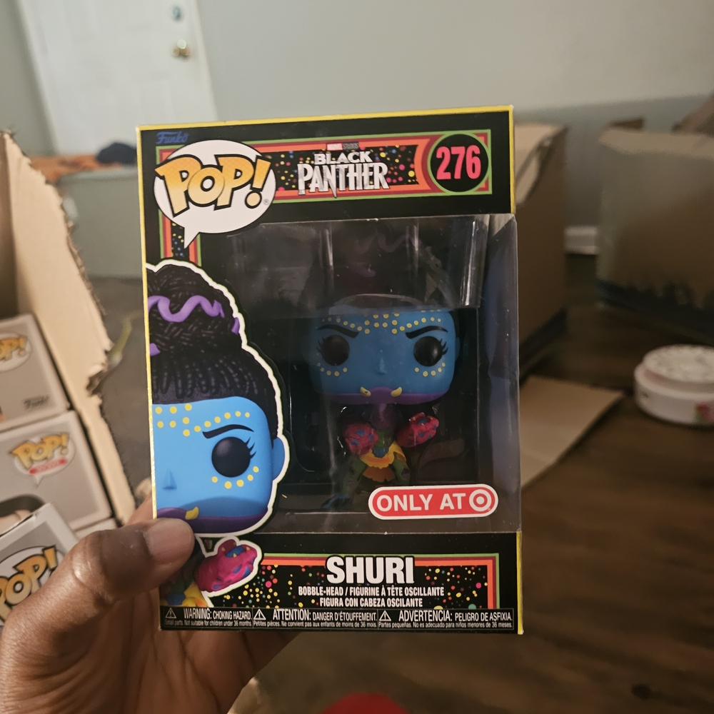Funko Pop! Black Panther Shuri Figure - Blue and Black